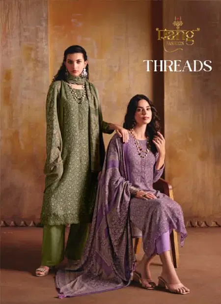 Threads By Rang Pure Pashmina Dress Material Wholesale Price In Surat